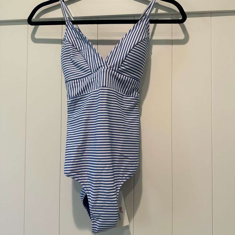 NWT Vineyard Vines Blue/White Striped Swimsuit